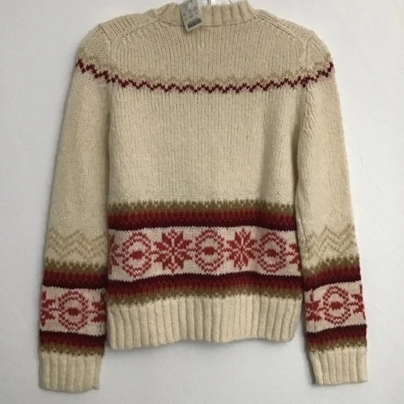 NWT J. Crew Wool Blend Sweater Medium Ivory - Picture 6 of 8